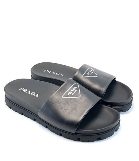 mens prada flip flops|prada men's slide sandals.